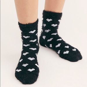 Free People Queen of Hearts Crew Boot Socks
